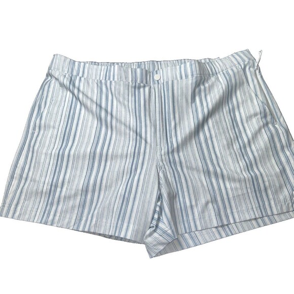 VRST Men's 5” Resort Short, Slim Fit with Liner, Denim Stripe, Size XXL - Picture 1 of 13